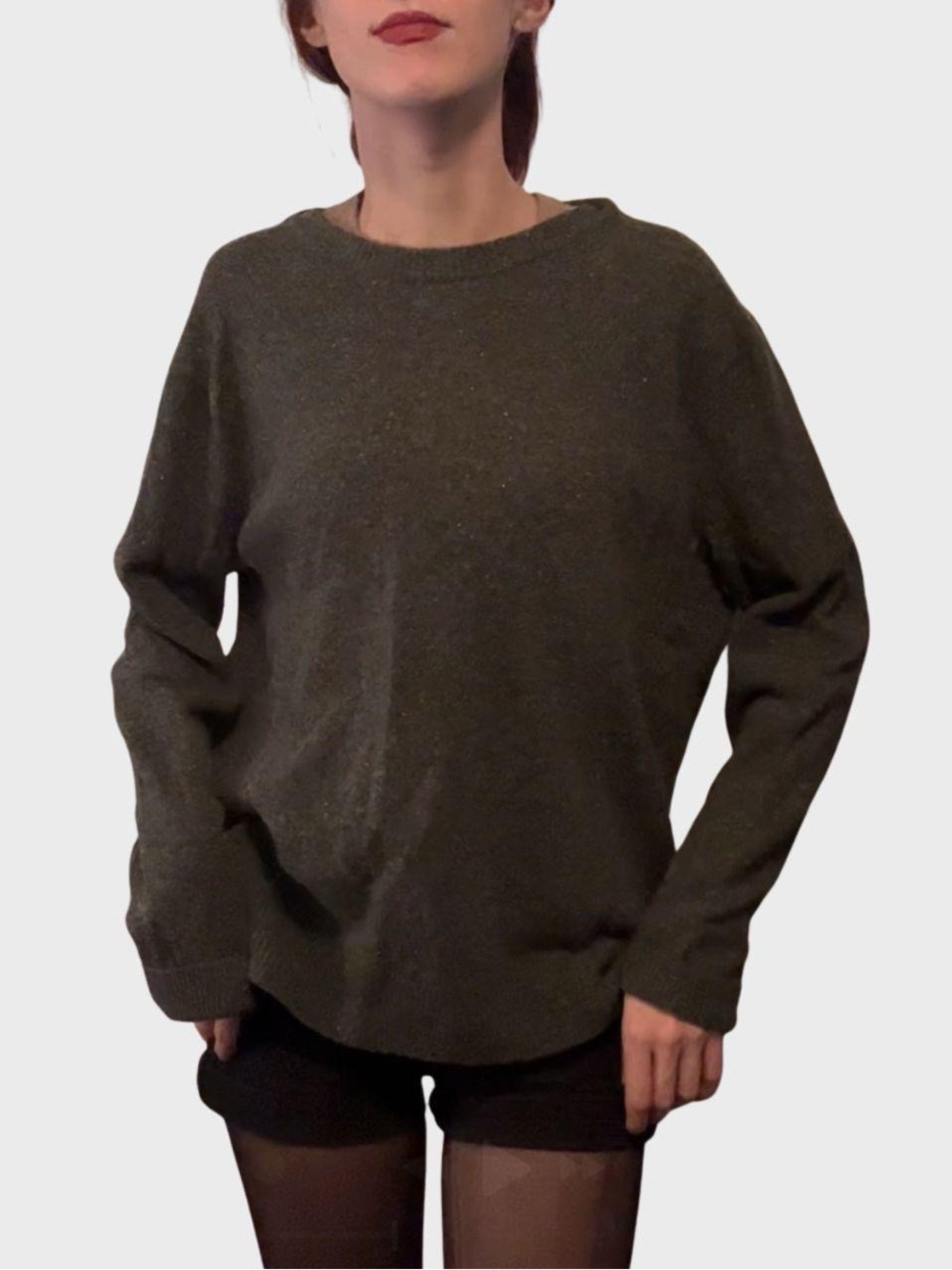 Grey J.Crew Merino Wool-Blend Sweater - Size Large